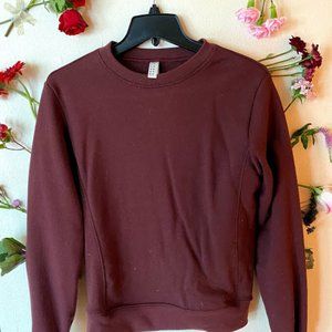 american apparel burgundy sweatshirt